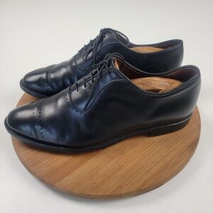 Allen Edmonds 28556 Vernon Black Leather Oxford Dress Shoes Size 10 3E Wide